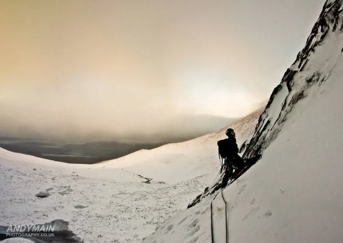 First pitch of the first route of the season, the very nice "Originall Summer Route"