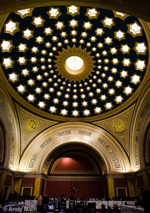 The arcitechture provides a stunning surround for RBS customres.