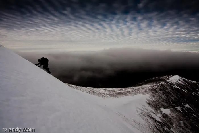 Who says the Dumochter hills are boring?  Pete main takeles the steep final slopes of Coire Chuirn on the way up A'Bhuidheanach Bheag in the West Drumochter Munro's.